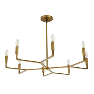 Dainolite Ltd - CLT-328-AGB - Eight Light Chandelier - Colette - Aged Brass