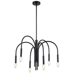 Dainolite Ltd - CLY-246C-MB - Six Light Chandelier - Callway - Black