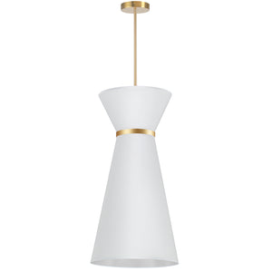 Dainolite Ltd - CTN-141P-AGB-790 - One Light Pendant - Caterine - White