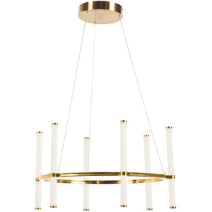 Dainolite Ltd - CVT-2436C-AGB - LED Chandelier - Corvette - Aged Brass