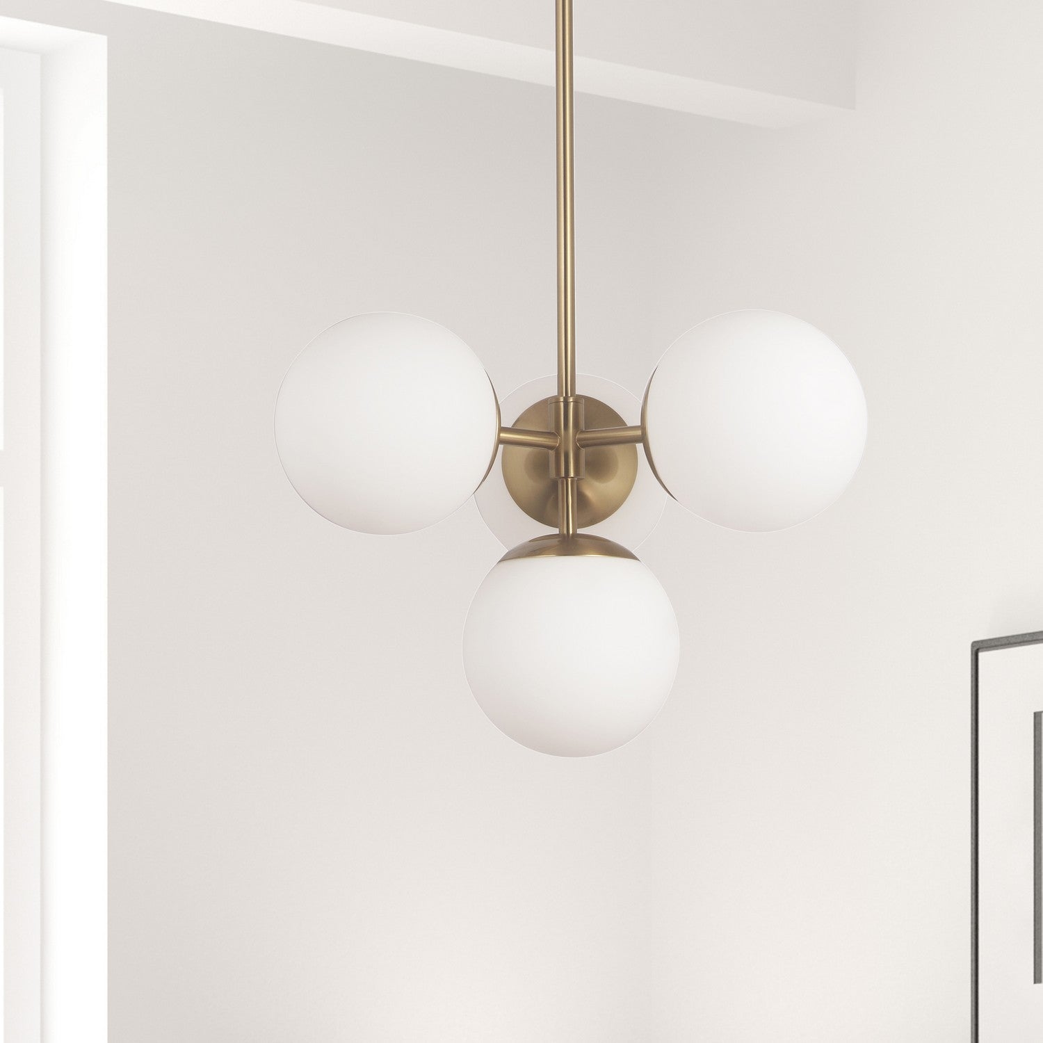 Dainolite Ltd - DAY-214P-AGB - Four Light Pendant - Dayana - Aged Brass