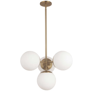 Dainolite Ltd - DAY-214P-AGB - Four Light Pendant - Dayana - Aged Brass