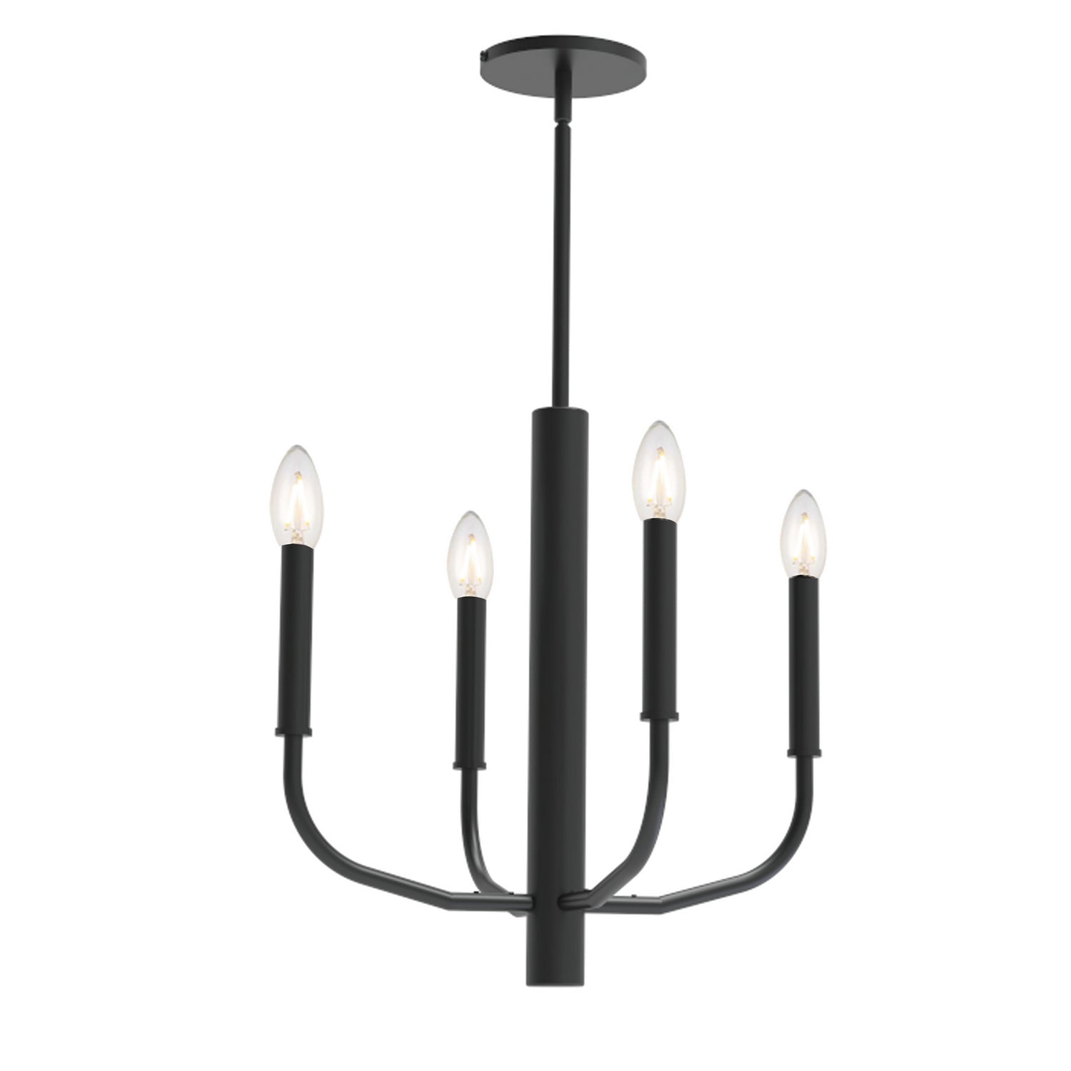 Dainolite Ltd - ELN-164C-MB - Four Light Chandelier - Eleanor - Black