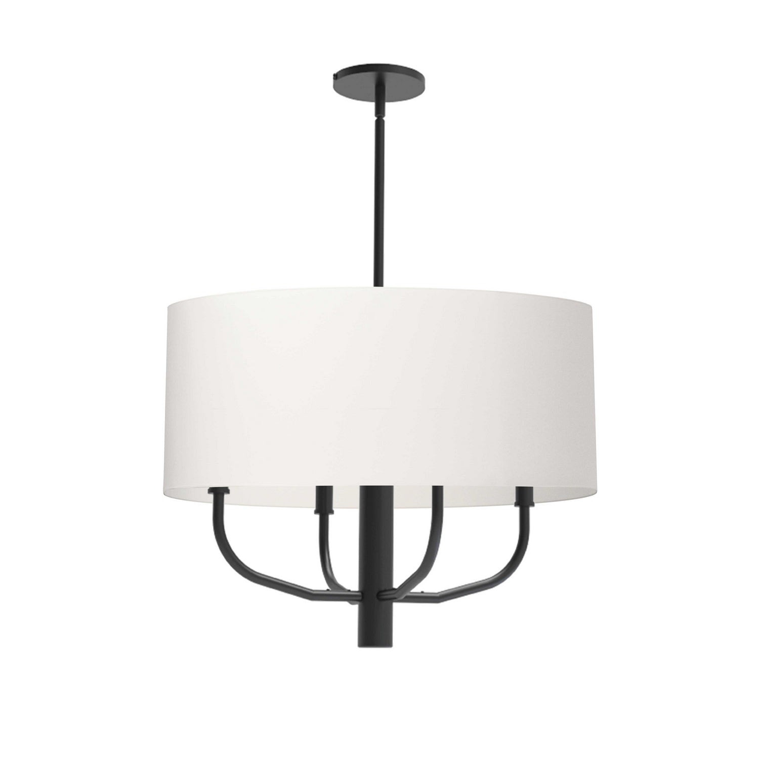 Dainolite Ltd - ELN-224C-MB-790 - Four Light Chandelier - Eleanor - White