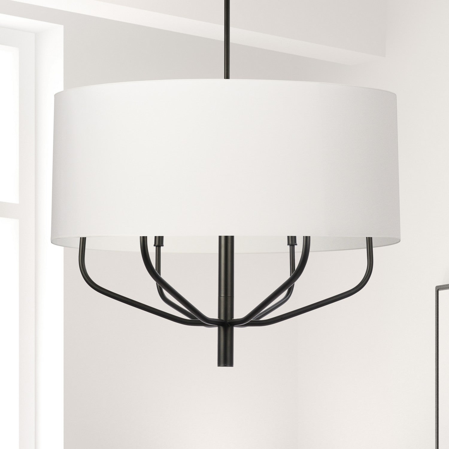 Dainolite Ltd - ELN-306C-MB-790 - Six Light Chandelier - Eleanor - White