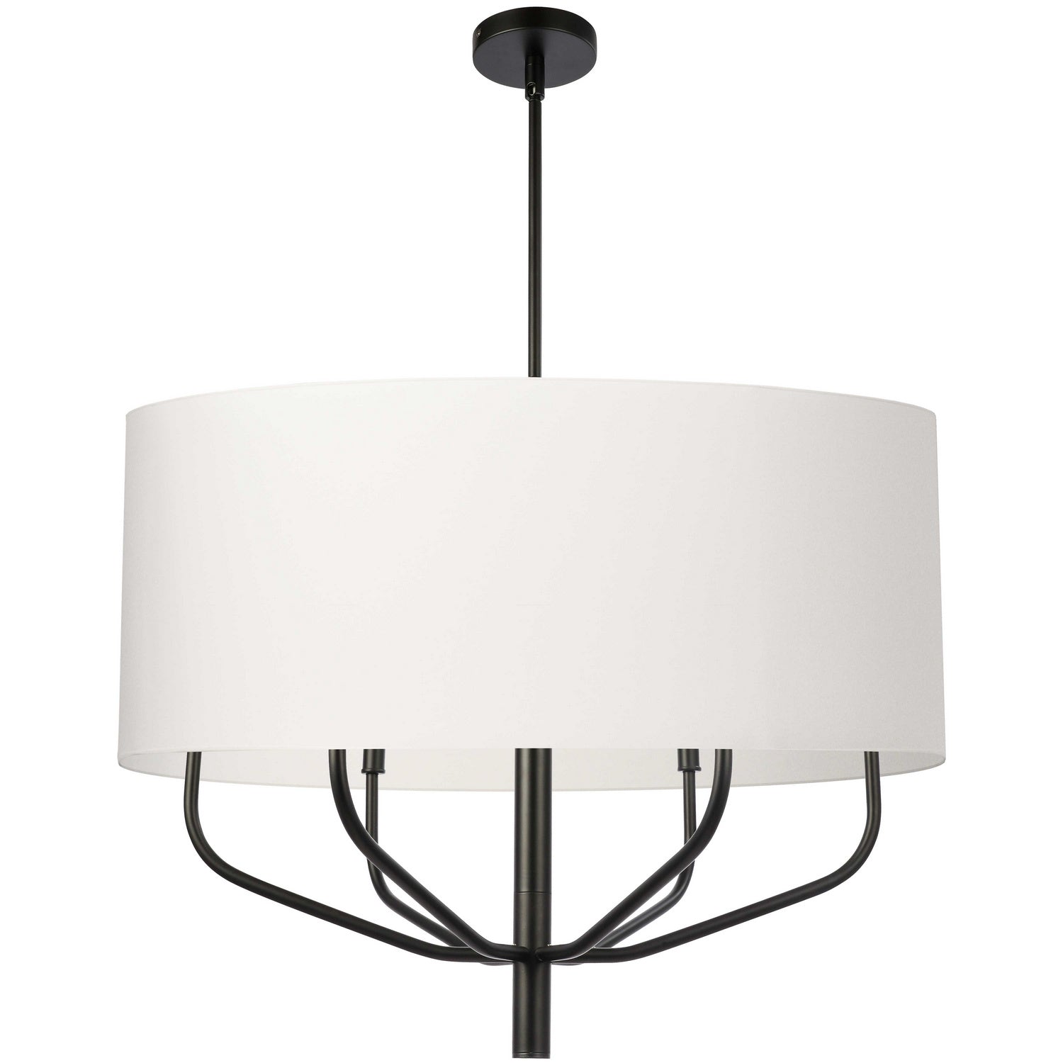 Dainolite Ltd - ELN-306C-MB-790 - Six Light Chandelier - Eleanor - White