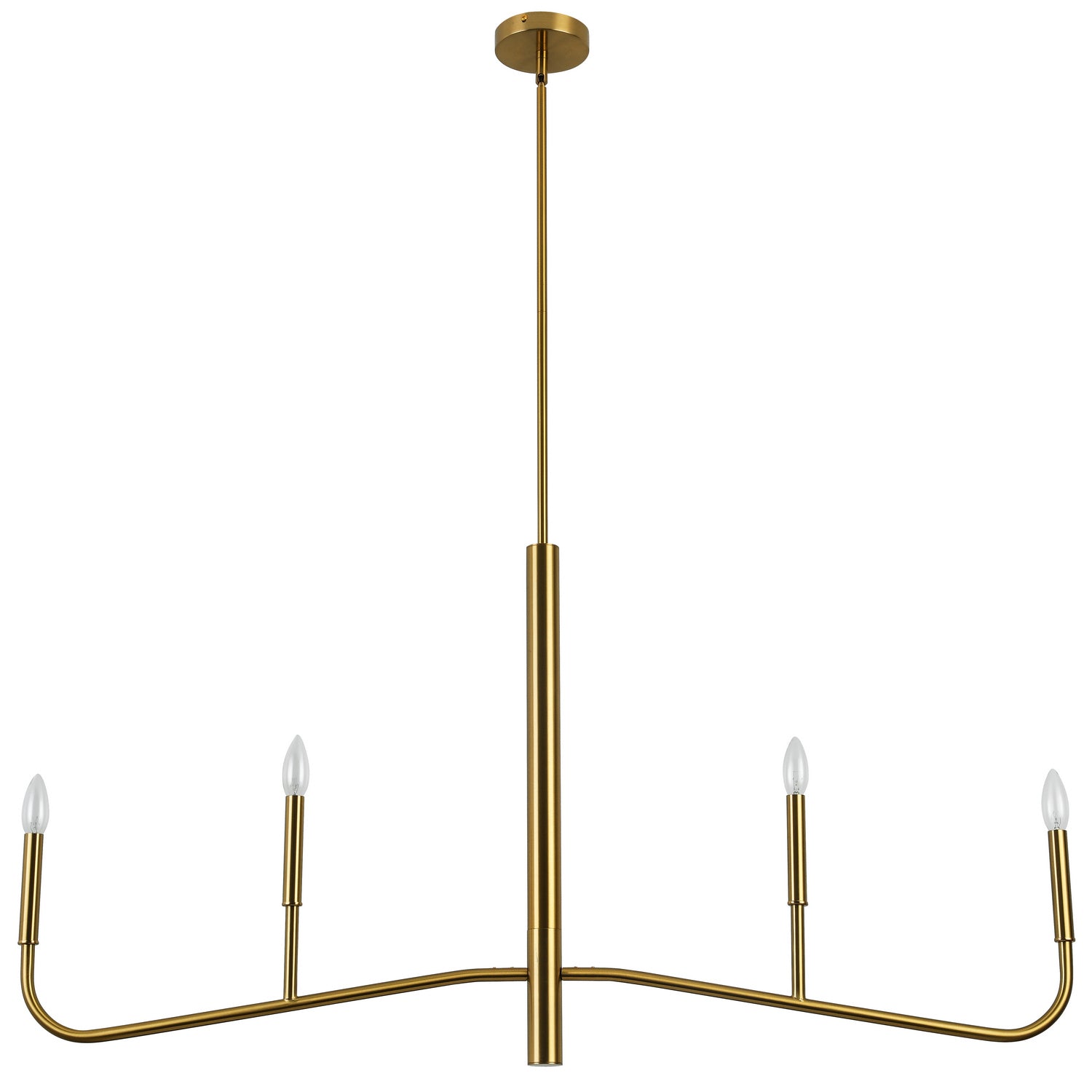 Dainolite Ltd - ELN-484HC-AGB - Four Light Chandelier - Eleanor - Aged Brass