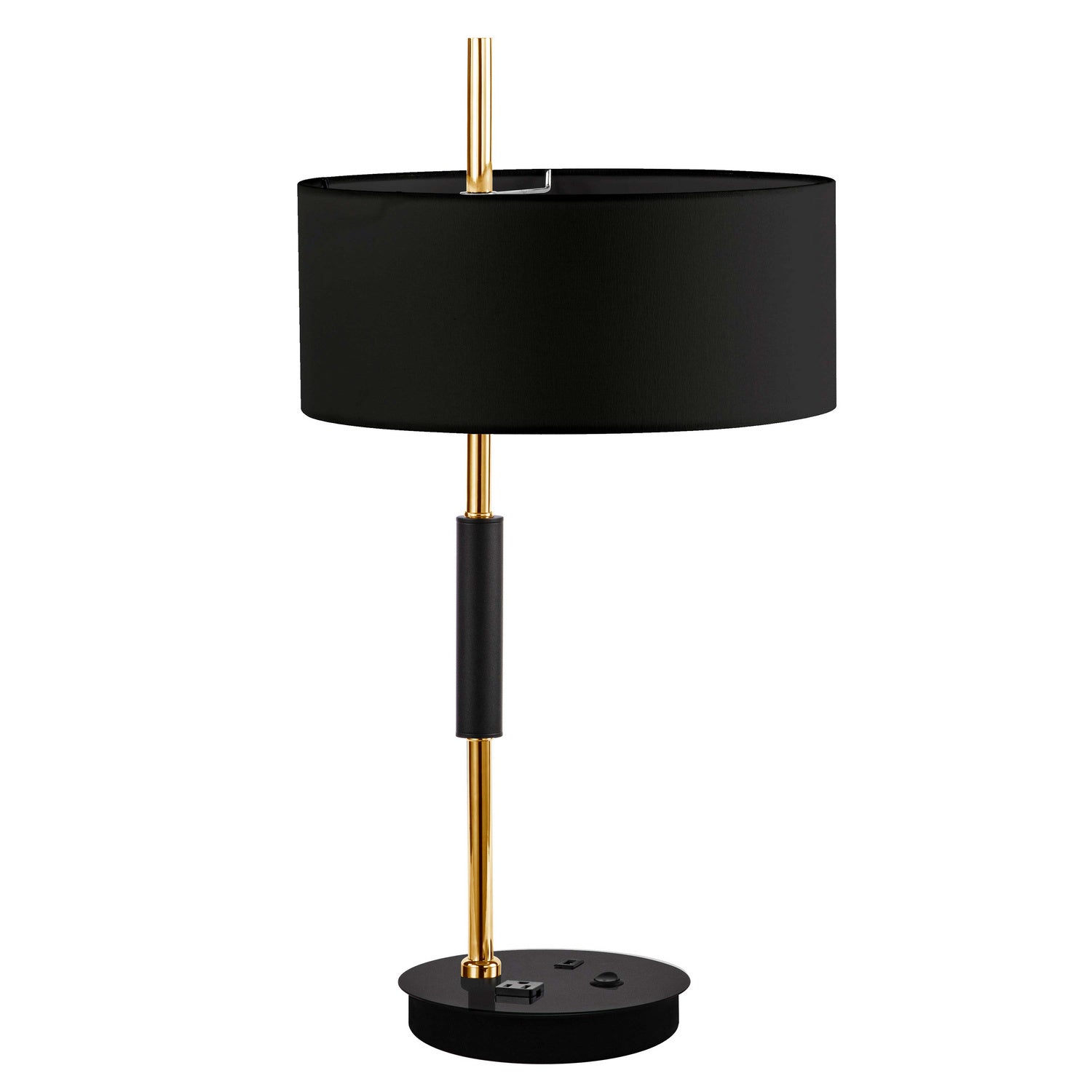 Dainolite Ltd - FTG-261T-MB-AGB-BK - One Light Table Lamp - Fitzgerald - Aged Brass