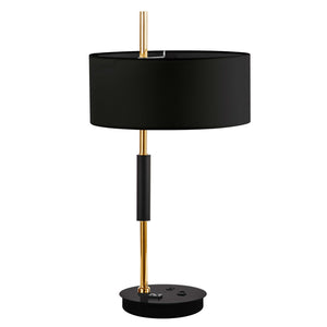 Dainolite Ltd - FTG-261T-MB-AGB-BK - One Light Table Lamp - Fitzgerald - Aged Brass