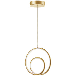 Dainolite Ltd - GBL-1222LEDP-AGB - LED Pendant - Gabriel - Aged Brass