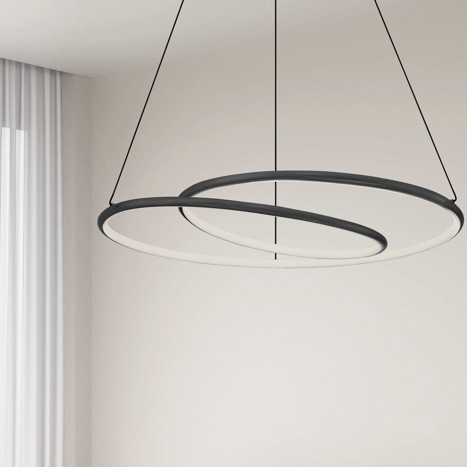 Dainolite Ltd - GBL-2438LEDC-MB - LED Chandelier - Gabriel - Matte Black