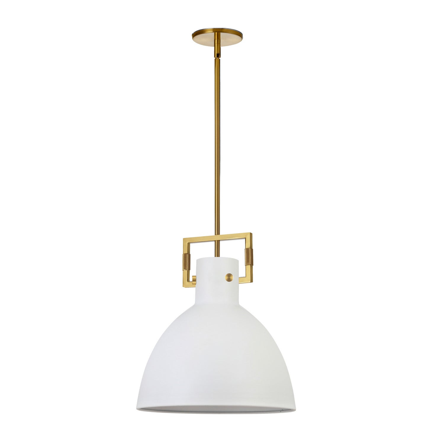 Dainolite Ltd - LBY-141P-MW-AGB - One Light Pendant - Liberty - Matte White