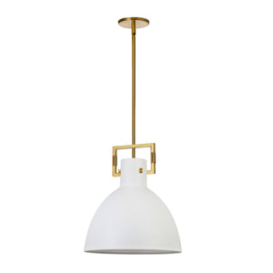 Dainolite Ltd - LBY-141P-MW-AGB - One Light Pendant - Liberty - Matte White