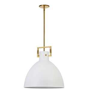 Dainolite Ltd - LBY-201P-MW-AGB - One Light Pendant - Liberty - Matte White