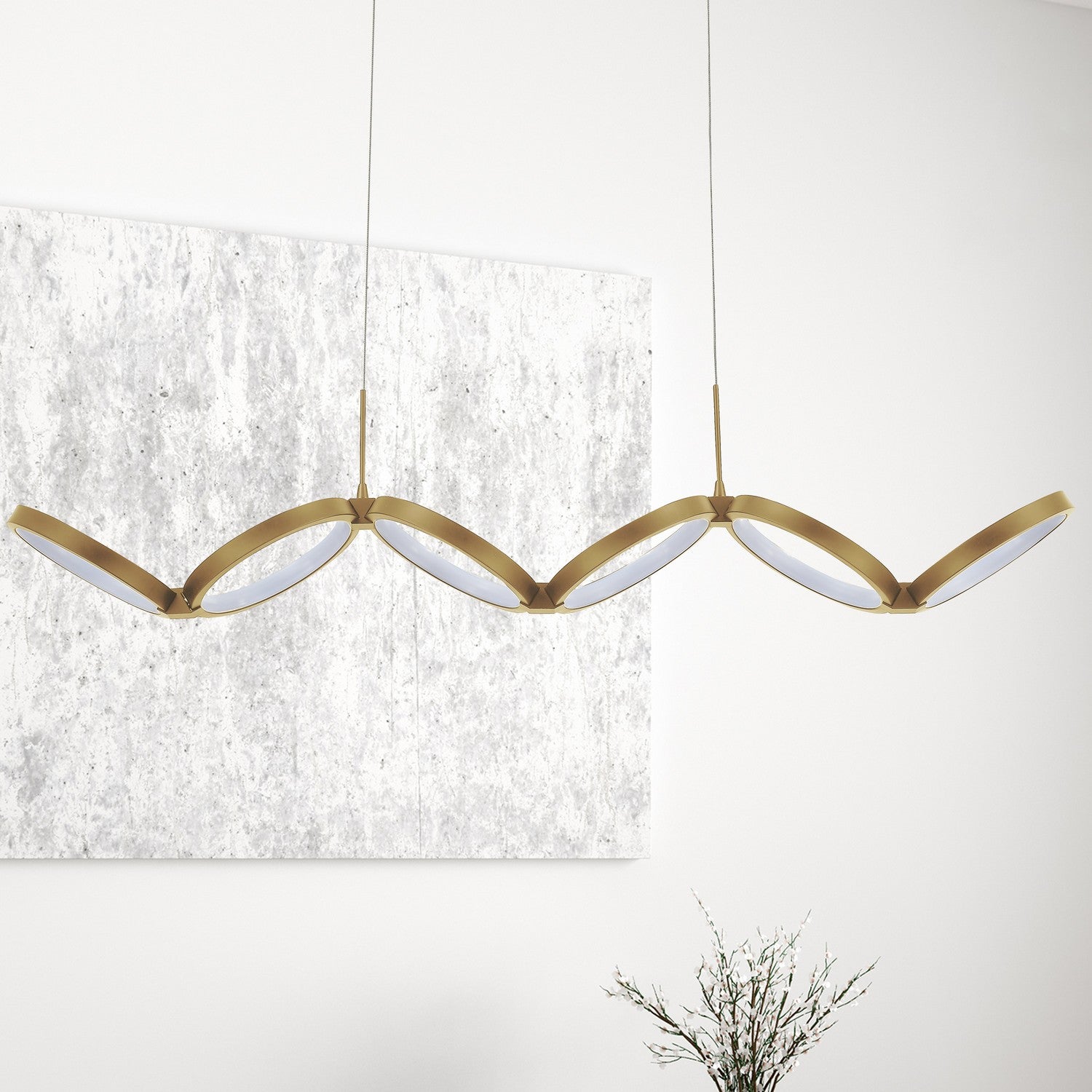 Dainolite Ltd - PHO-4050LEDHP-AGB - LED Pendant - Philo - Aged Brass