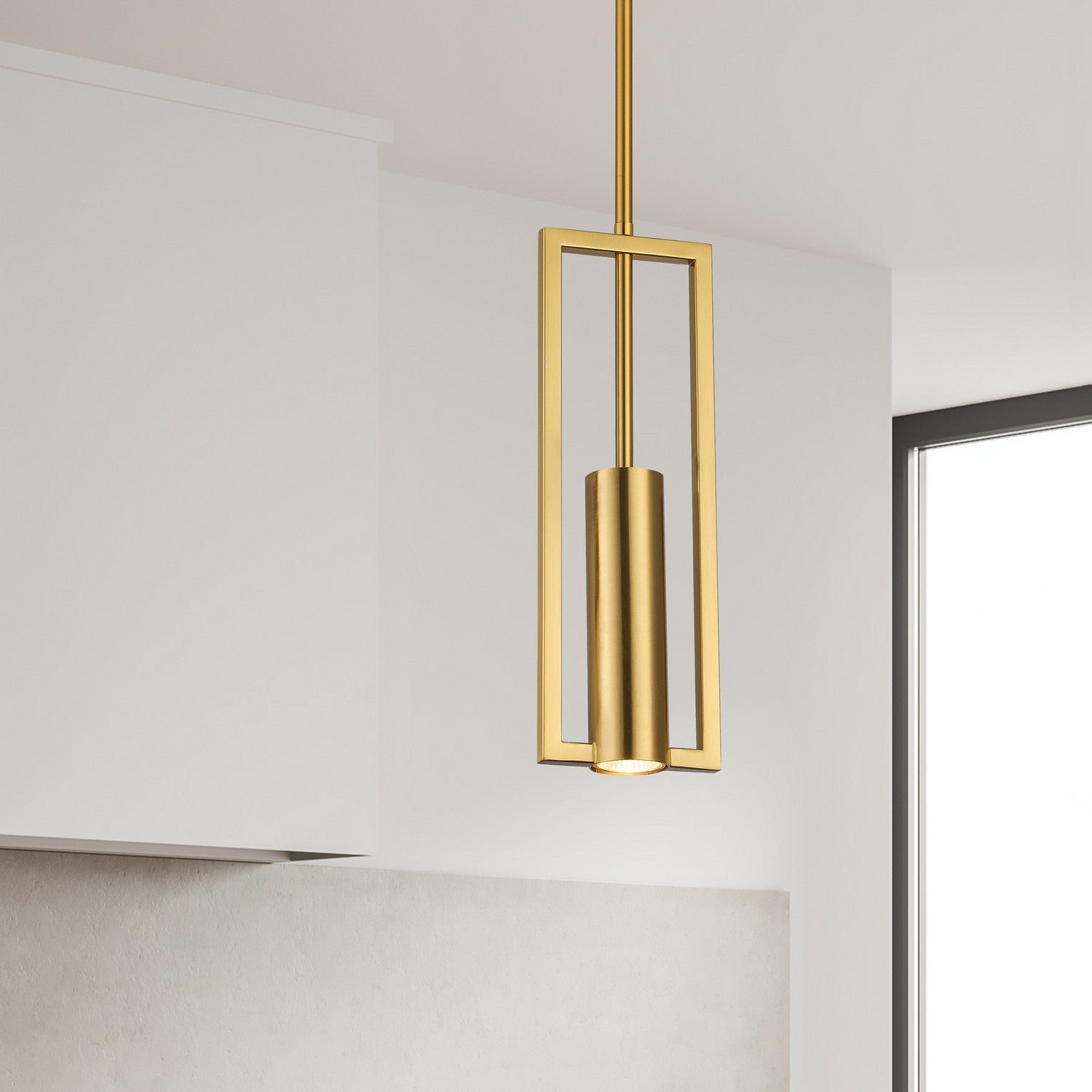 Dainolite Ltd - PLN-151P-AGB - One Light Pendant - Pauline - Aged Brass