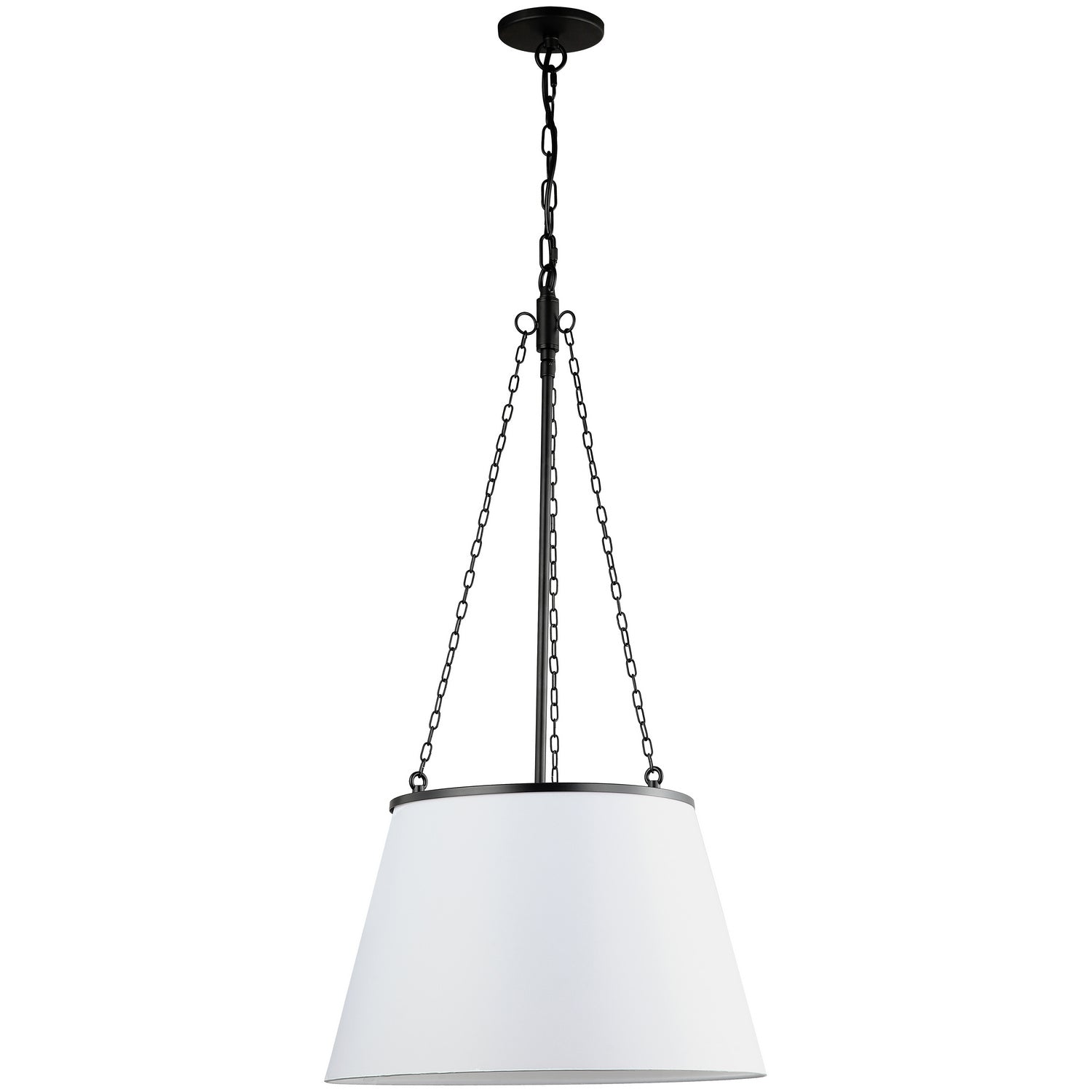 Dainolite Ltd - PLY-181P-MB-WH - One Light Pendant - Plymouth - White