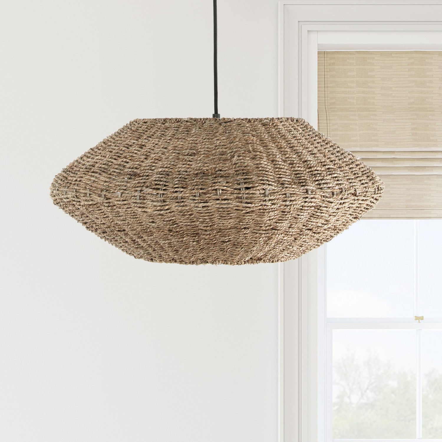 Dainolite Ltd - PRL-243P-NAT - Three Light Pendant - Pourel - Natural