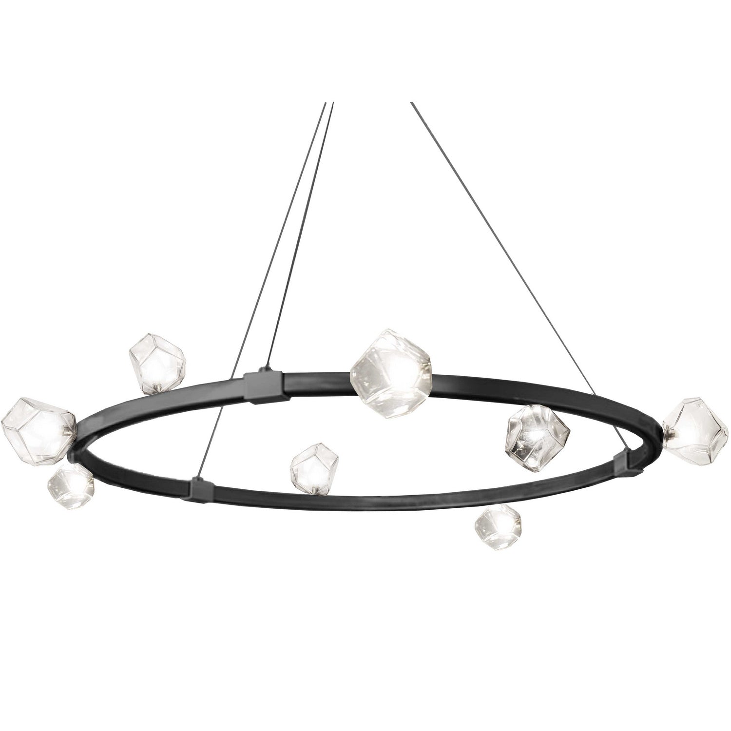 Dainolite Ltd - PRN-4212C-MB - 12 Light Chandelier - Pearlene - Matte Black