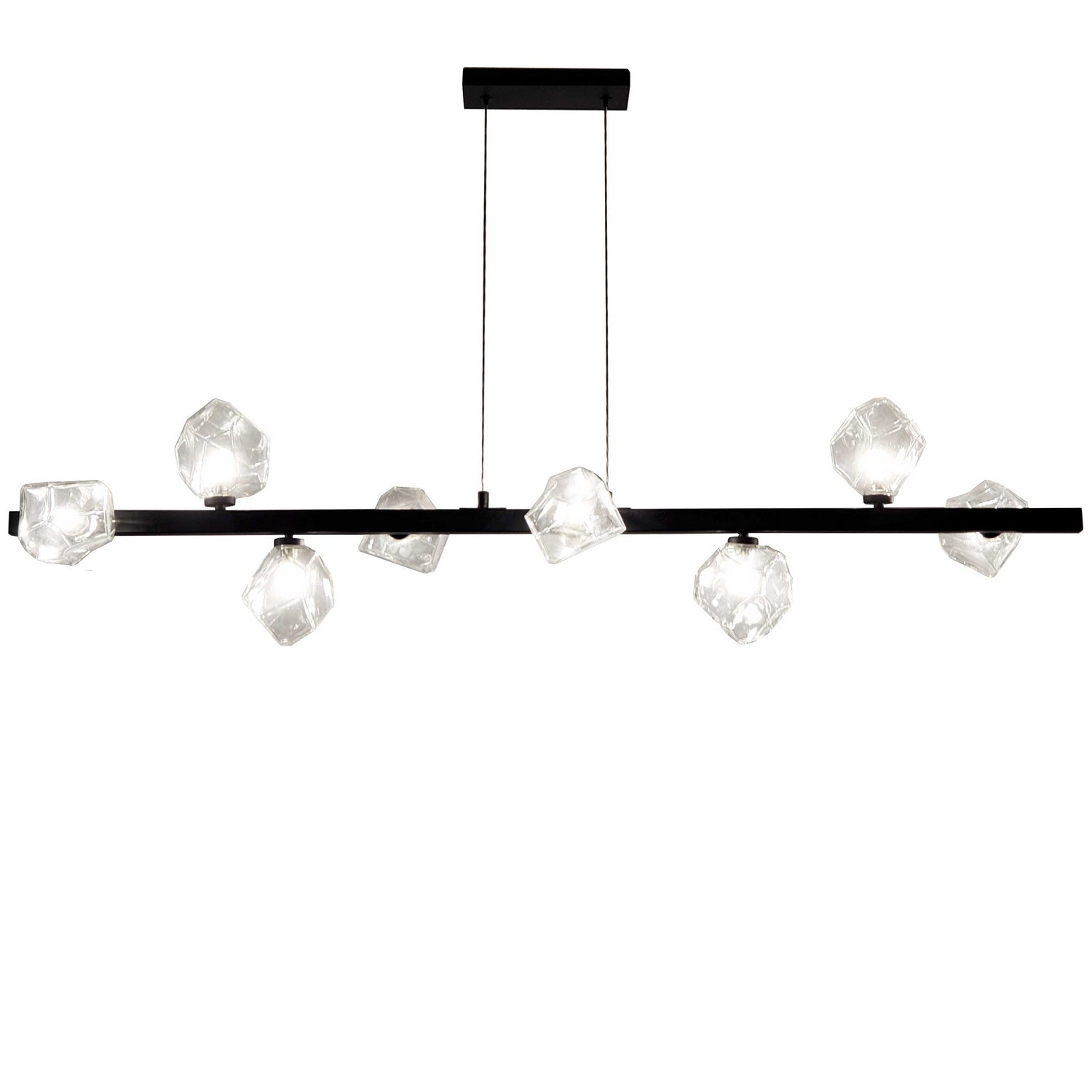 Dainolite Ltd - PRN-548HP-MB - Eight Light Pendant - Pearlene - Matte Black