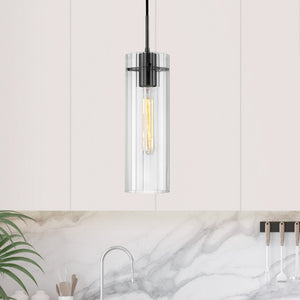 Dainolite Ltd - PTA-51P-CFF-MB - One Light Pendant - Patia - Clear