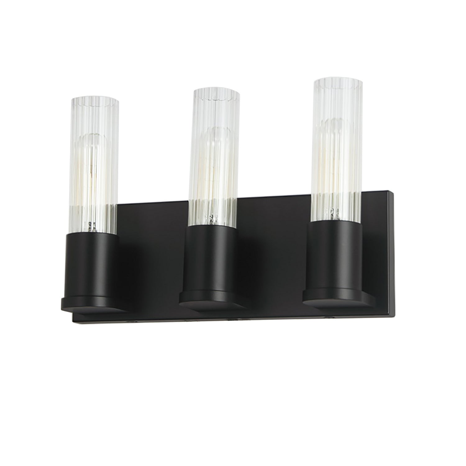 Dainolite Ltd - TBE-123W-MB - Three Light Vanity - Tube - Matte Black