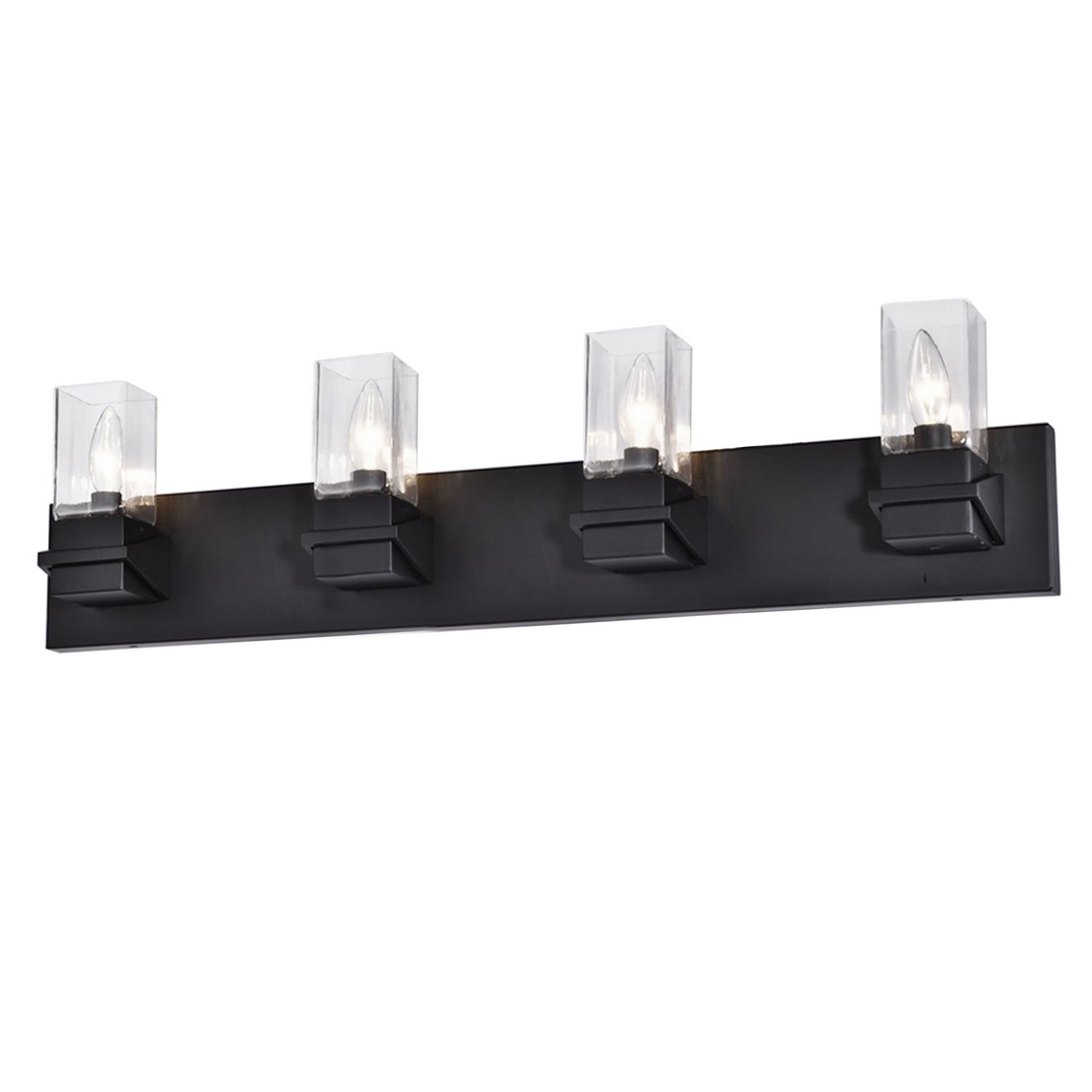 Dainolite Ltd - VER-324W-MB - Four Light Vanity - Veronica - Matte Black