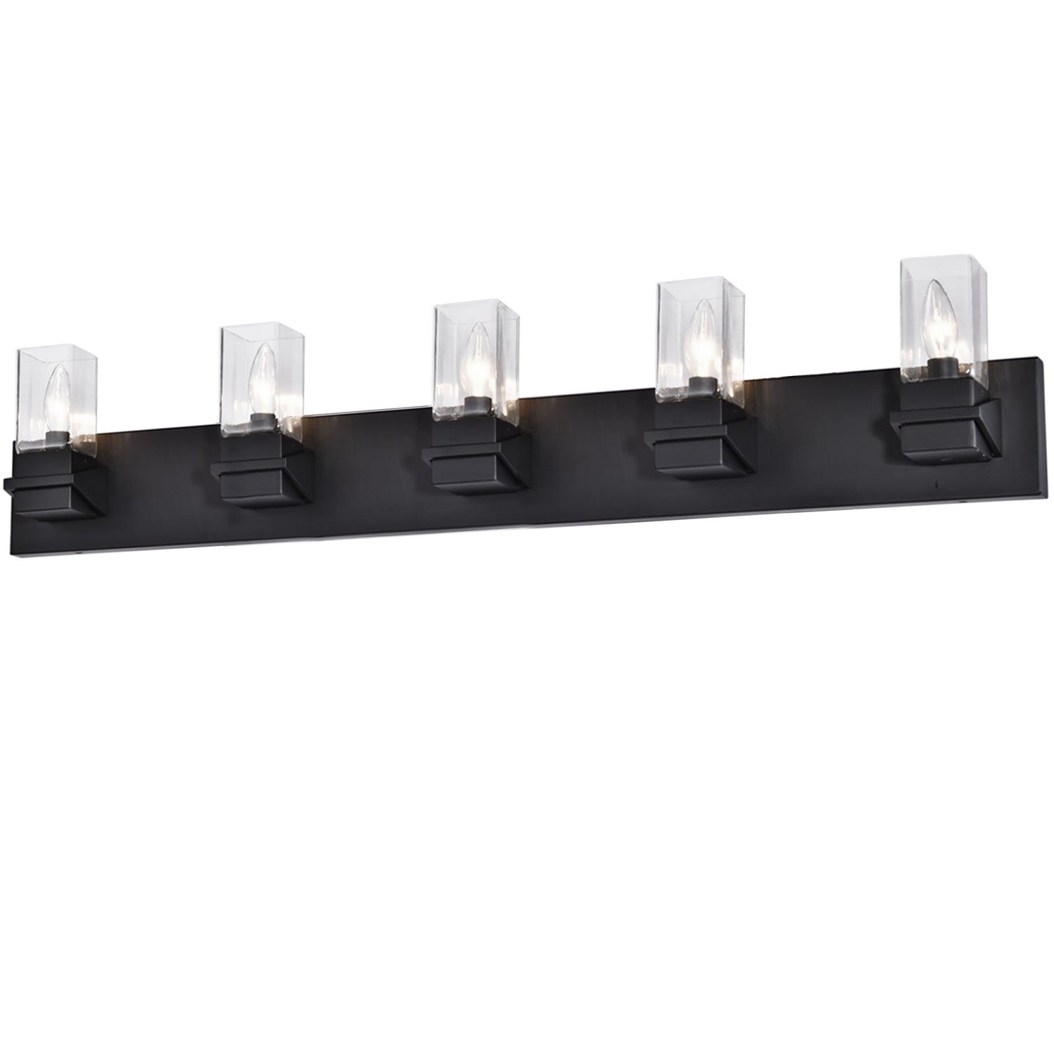 Dainolite Ltd - VER-405W-MB - Five Light Vanity - Veronica - Matte Black