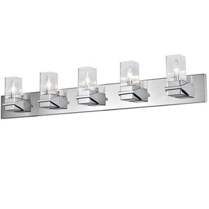 Dainolite Ltd - VER-405W-PC - Five Light Vanity - Veronica - Polished Chrome