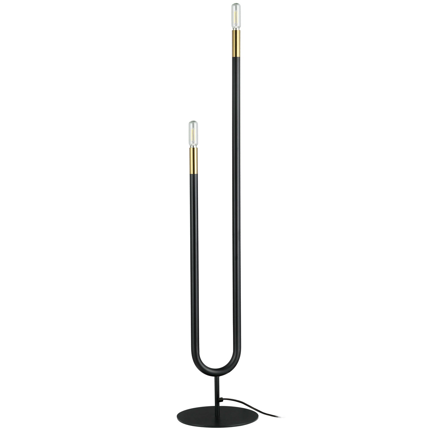 Dainolite Ltd - WAN-602F-MB-AGB - Two Light Floor Lamp - Wand - Matte Black