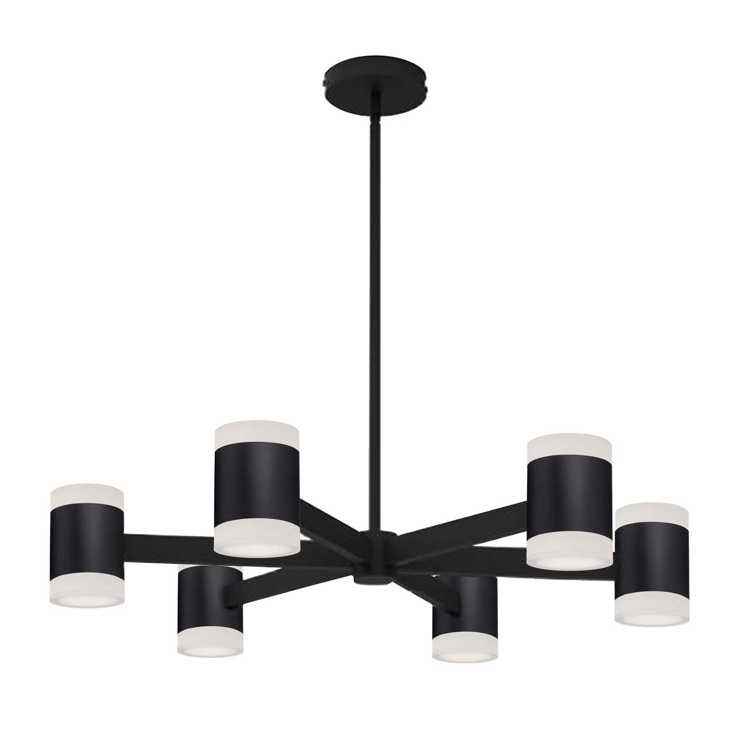 Dainolite Ltd - WLS-2884LEDC-MB - LED Chandelier - Wilson - Matte Black