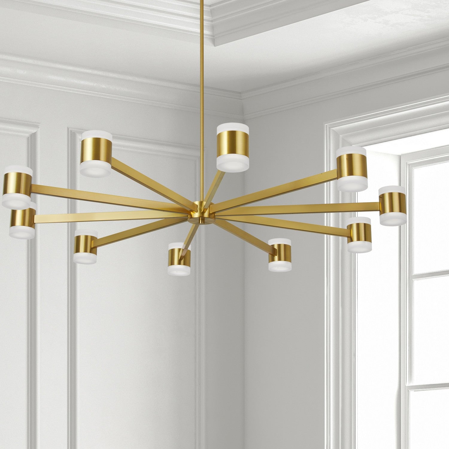 Dainolite Ltd - WLS-48140LEDC-AGB - LED Chandelier - Wilson - Aged Brass