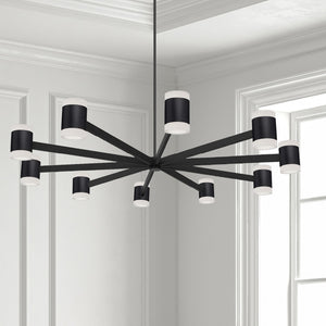 Dainolite Ltd - WLS-48140LEDC-MB - LED Chandelier - Wilson - Matte Black