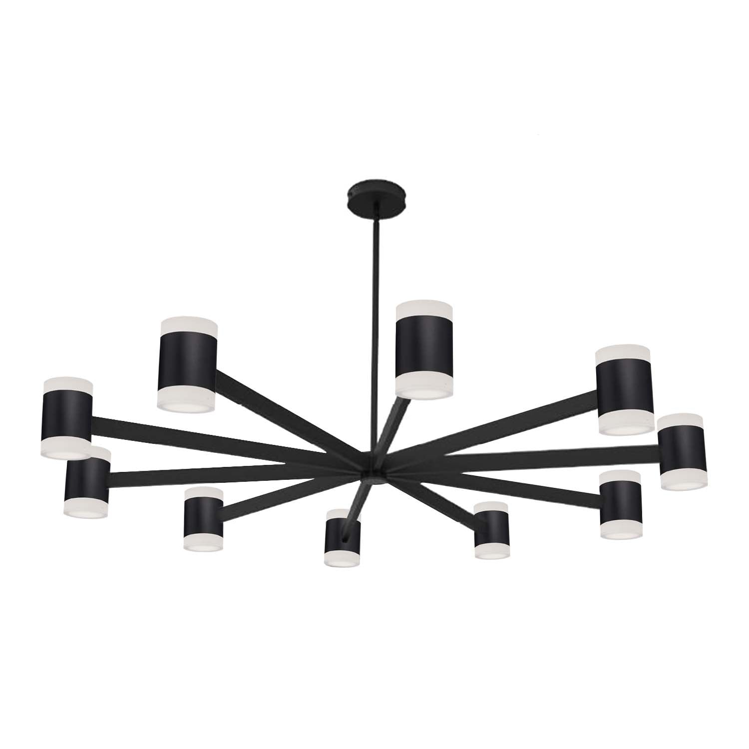 Dainolite Ltd - WLS-48140LEDC-MB - LED Chandelier - Wilson - Matte Black