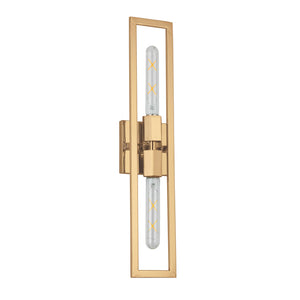 Dainolite Ltd - WTS-222W-AGB - Two Light Wall Sconce - Wisteria - Aged Brass