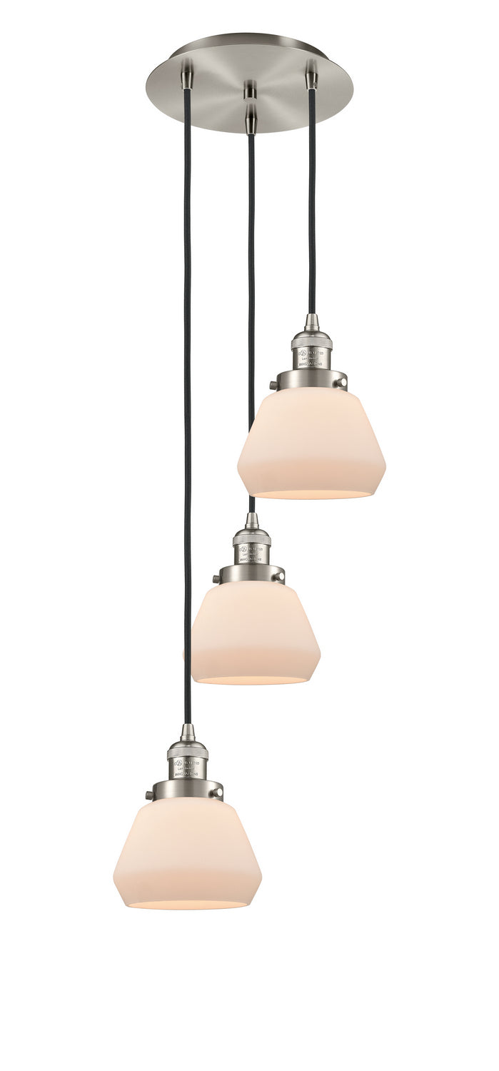 Innovations - 113F-3P-SN-G171 - Three Light Pendant - Franklin Restoration - Brushed Satin Nickel