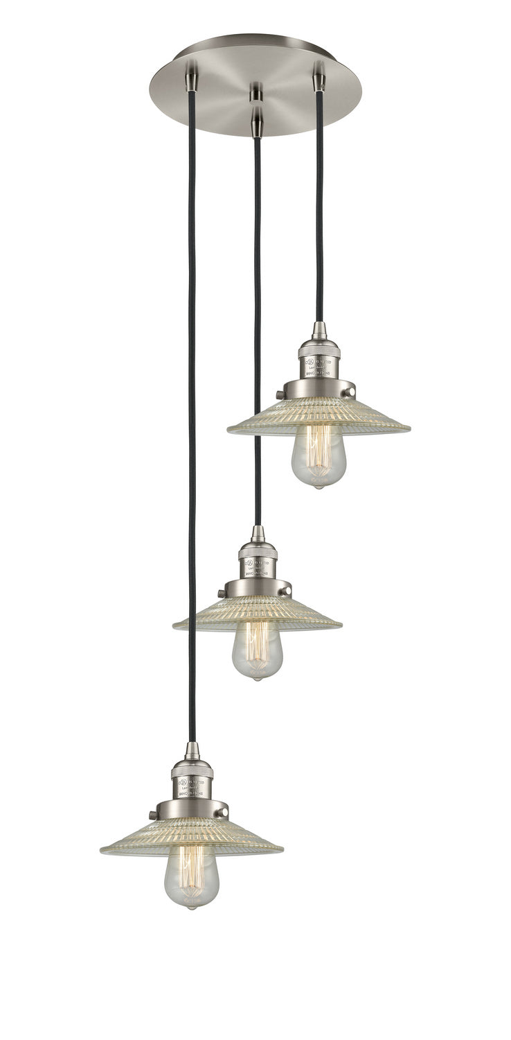 Innovations - 113F-3P-SN-G2 - Three Light Pendant - Franklin Restoration - Brushed Satin Nickel