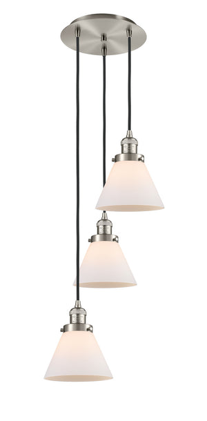 Innovations - 113F-3P-SN-G41 - Three Light Pendant - Franklin Restoration - Brushed Satin Nickel