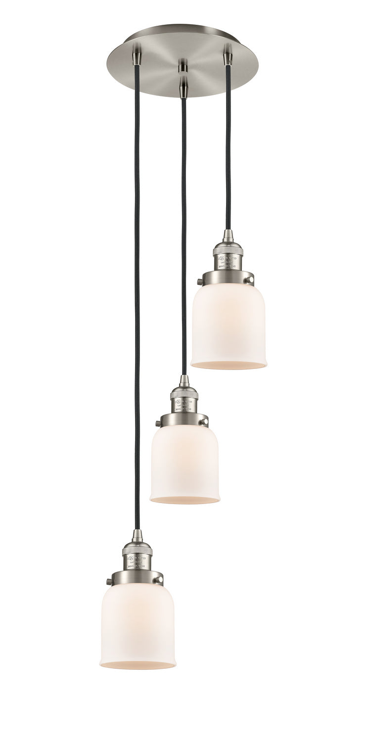 Innovations - 113F-3P-SN-G51 - Three Light Pendant - Franklin Restoration - Brushed Satin Nickel