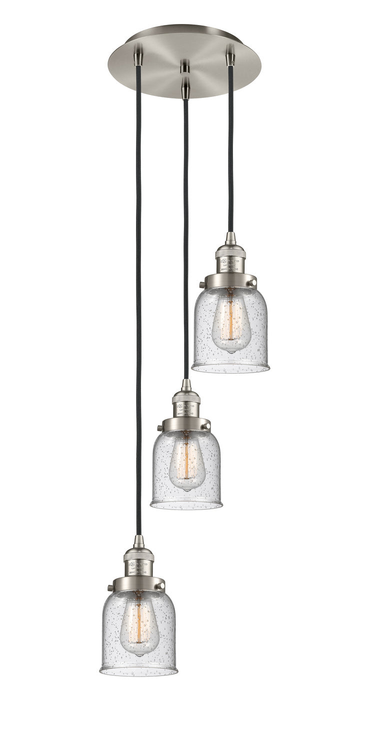 Innovations - 113F-3P-SN-G54 - Three Light Pendant - Franklin Restoration - Brushed Satin Nickel