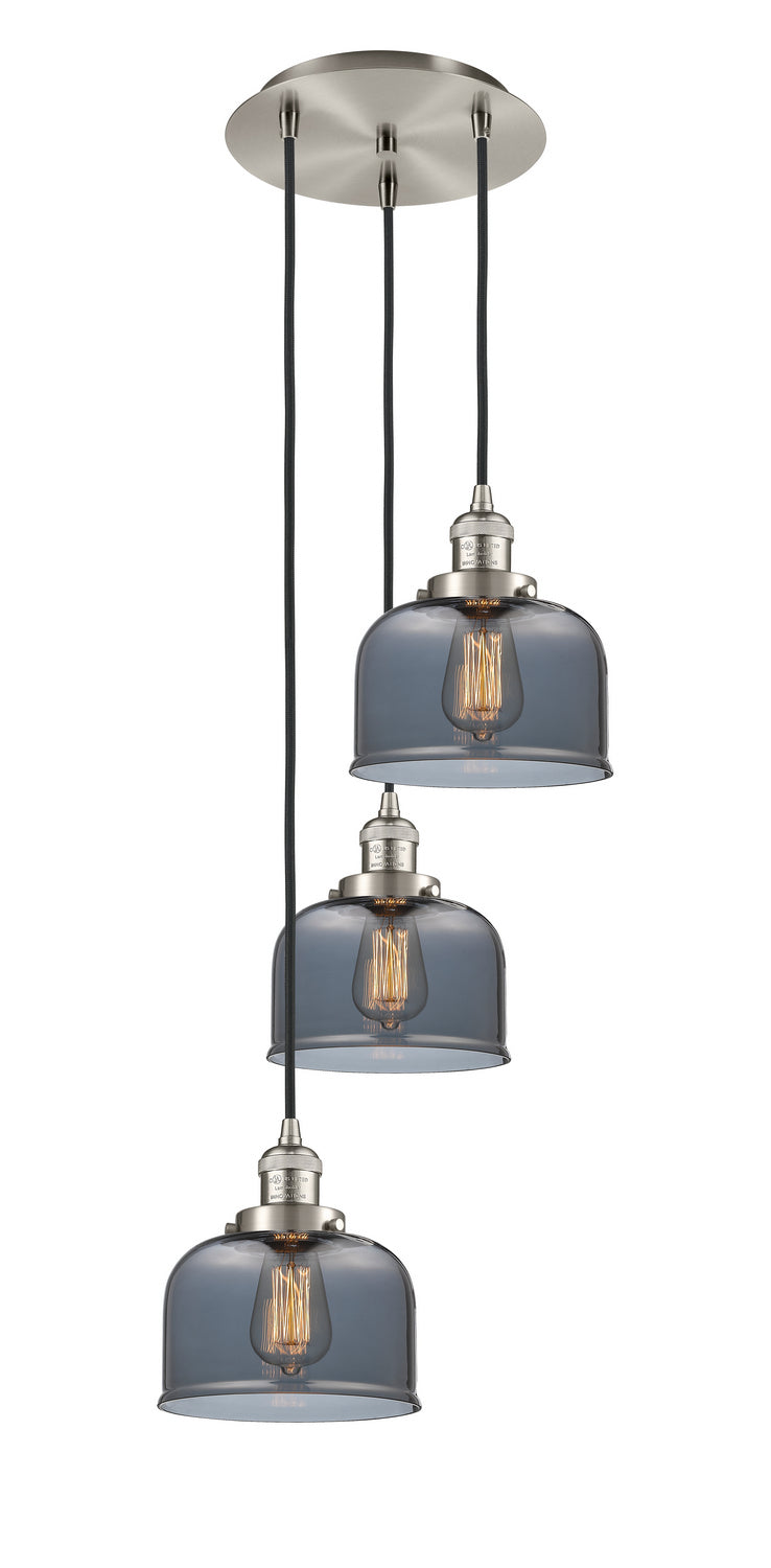 Innovations - 113F-3P-SN-G73 - Three Light Pendant - Franklin Restoration - Brushed Satin Nickel