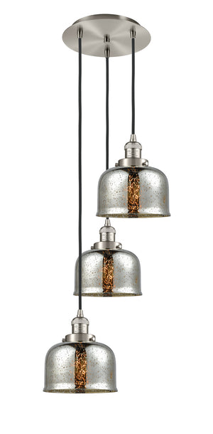 Innovations - 113F-3P-SN-G78 - Three Light Pendant - Franklin Restoration - Brushed Satin Nickel