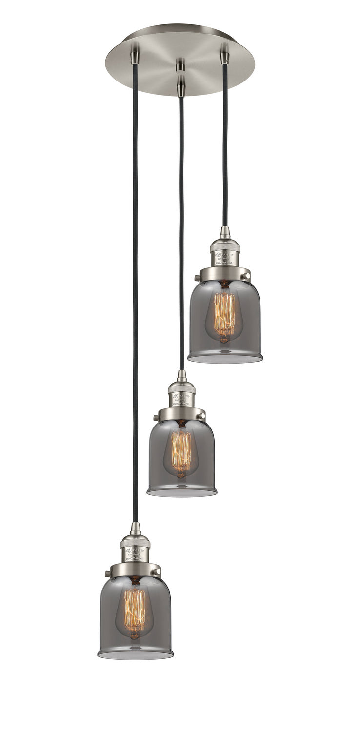 Innovations - 113F-3P-SN-G53 - Three Light Pendant - Franklin Restoration - Brushed Satin Nickel