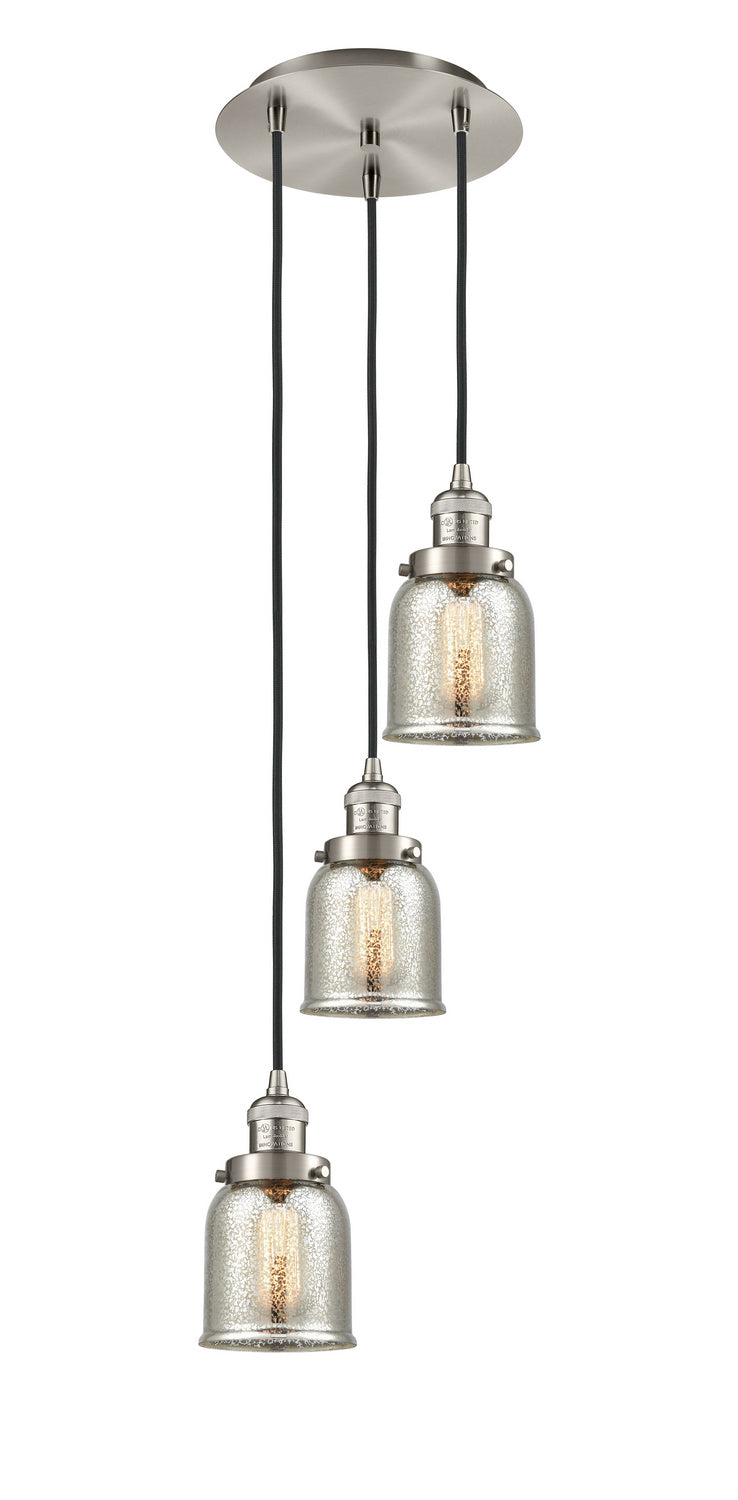 Innovations - 113F-3P-SN-G58 - Three Light Pendant - Franklin Restoration - Brushed Satin Nickel