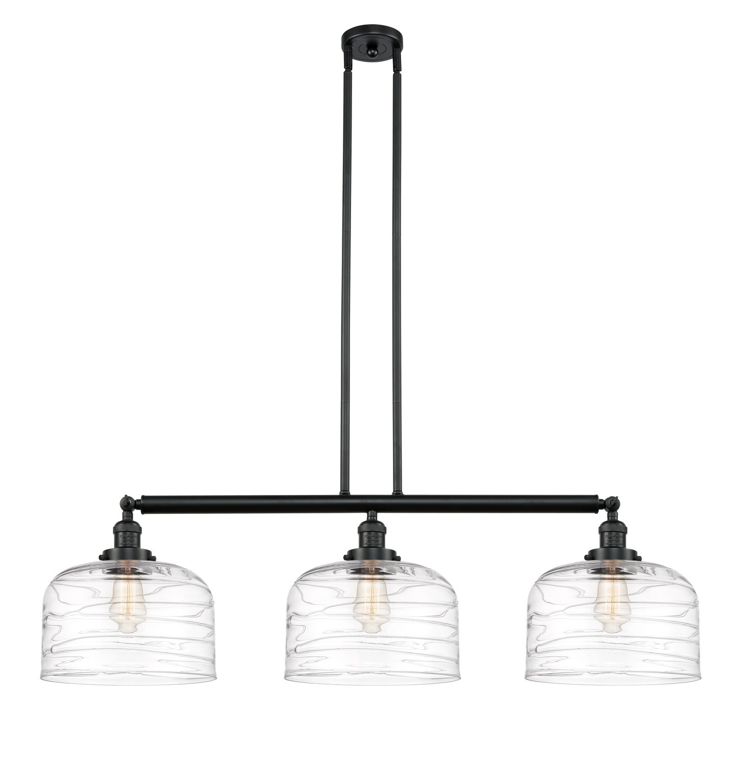 Innovations - 213-BK-G713-L-LED - LED Island Pendant - Franklin Restoration - Matte Black