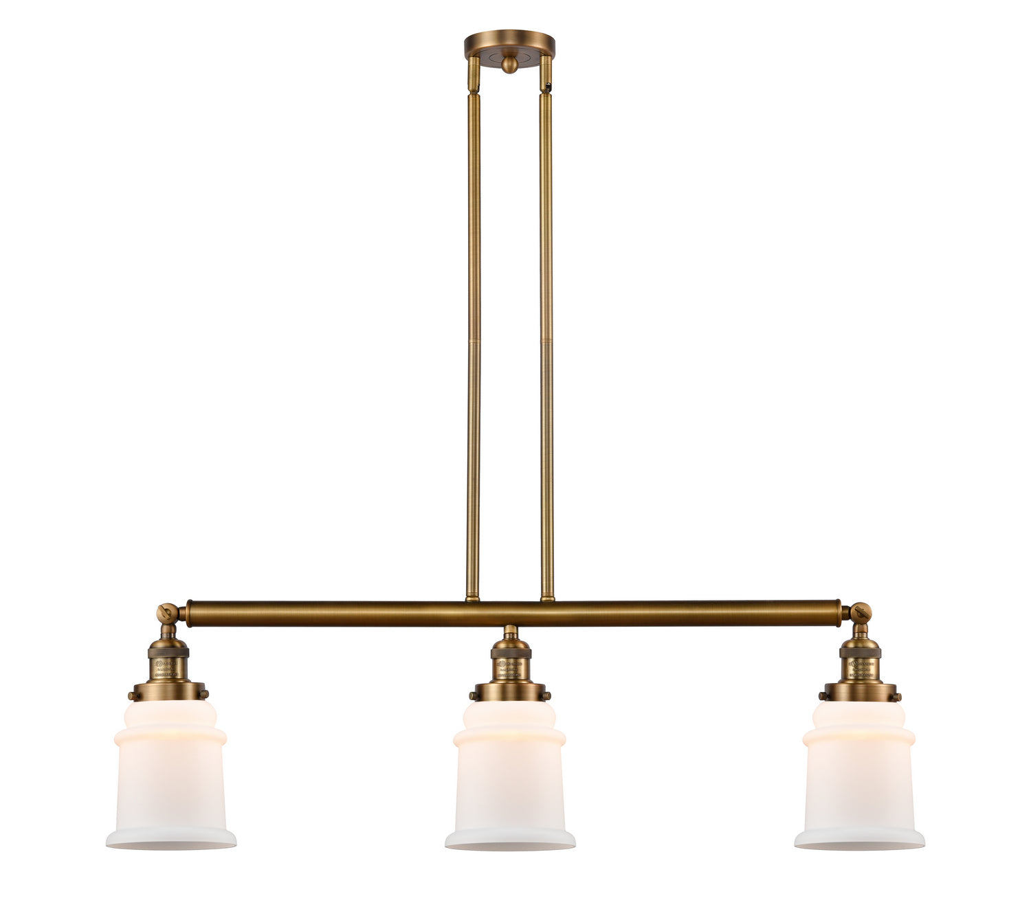 Innovations - 213-BB-G181-LED - LED Island Pendant - Franklin Restoration - Brushed Brass