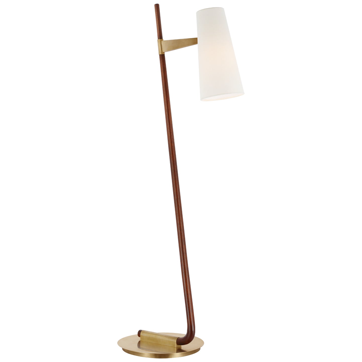 Visual Comfort Signature - ARN 1060MHG/HAB-L - LED Floor Lamp - Katia - Mahogany and Hand-Rubbed Antique Brass