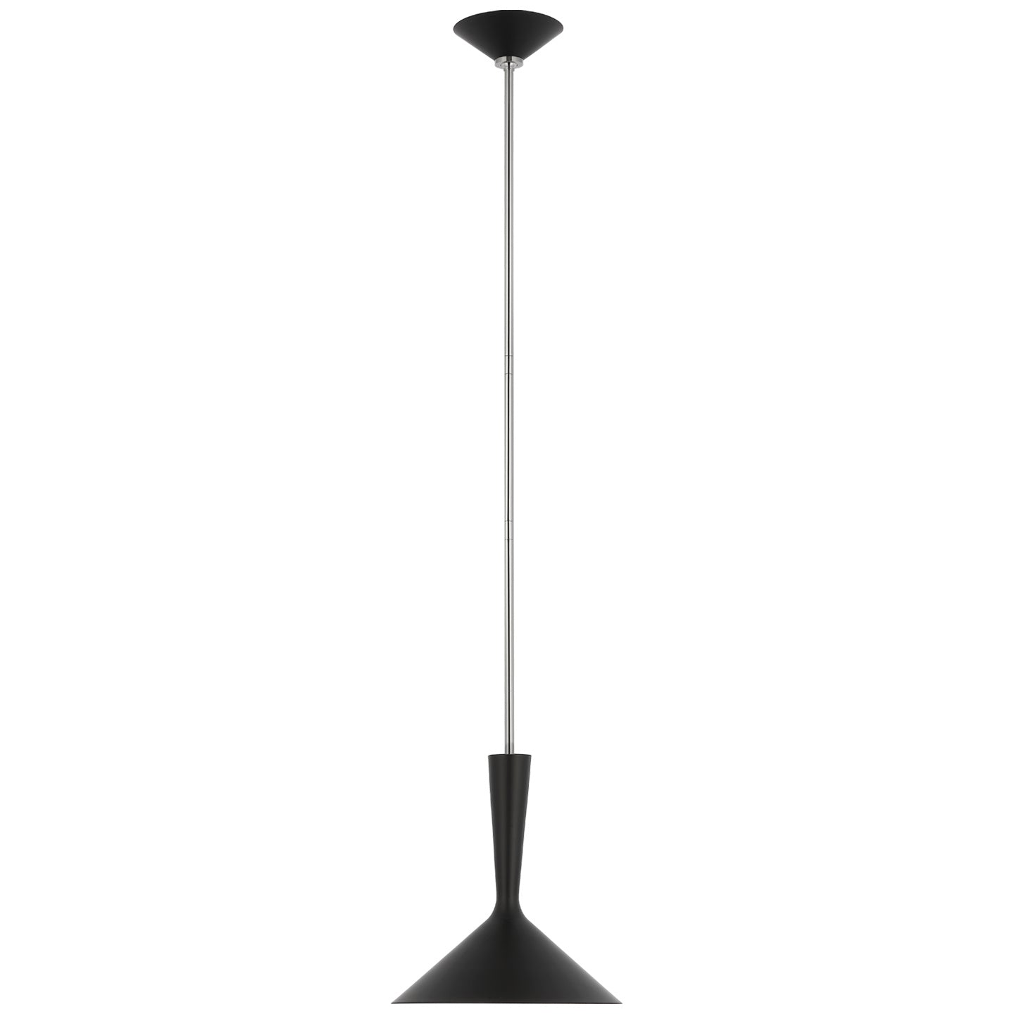 Visual Comfort Signature - ARN 5540BLK/PN - LED Pendant - Rosetta - Matte Black and Polished Nickel