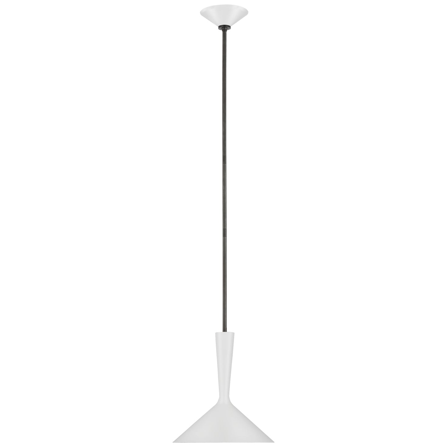 Visual Comfort Signature - ARN 5540WHT/BZ - LED Pendant - Rosetta - Matte White and Bronze