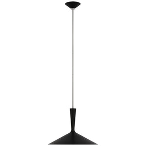 Visual Comfort Signature - ARN 5541BLK/PN - LED Pendant - Rosetta - Matte Black and Polished Nickel